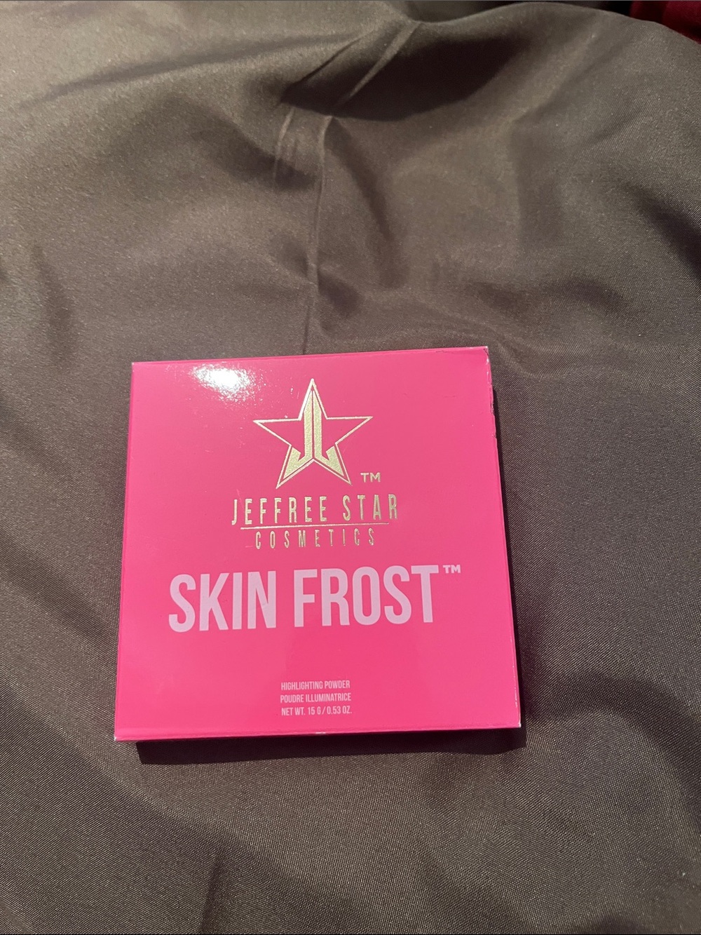 Jeffree Star Bright Pink Highlighter Box with Gold Accent